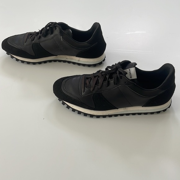 Novesta Marathon Black Leather Sneaker EU 46 UK11 US12 - Picture 1 of 8